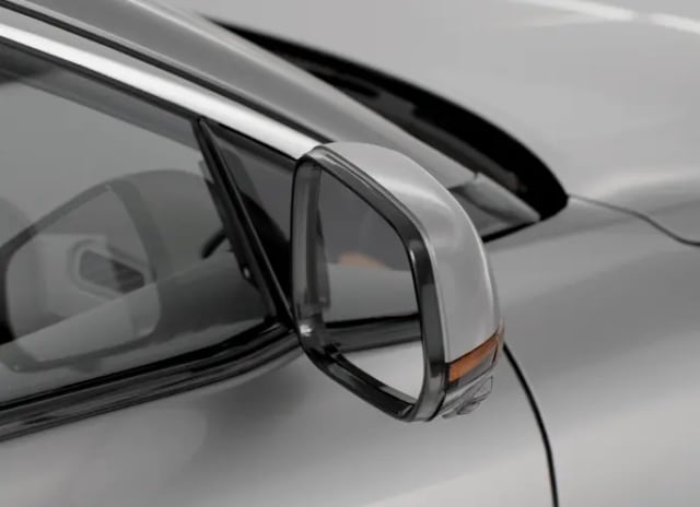 VinFast VF 8 side-view mirror, close up